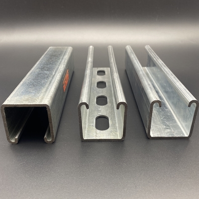 41x41x2.5mm Customized Slotted Plain Unistrut Strut Channel