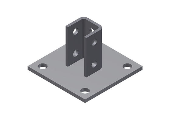 Electrical Zinc C Channel Fitting Post Base
