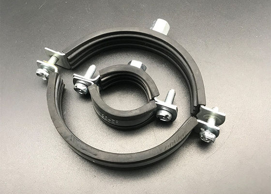 6'' 8'' Galvanized Steel EPDM Rubber Pipe Clip