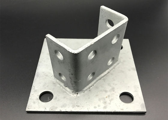 Metal Steel 12 Holes Strut Channel Post Base Brackets
