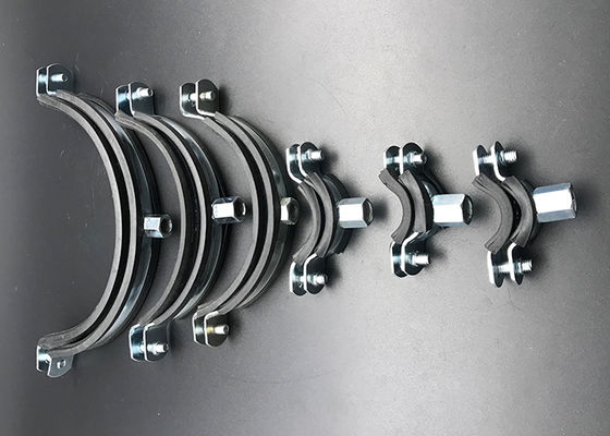 Custom Different Size EPDM Rubber Pipe Clamp with Two Screws