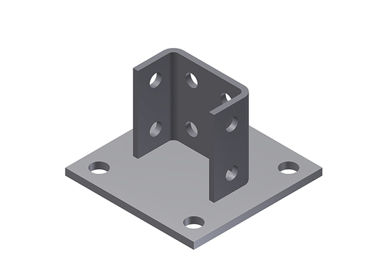 Carbon Steel Unistrut Fittings Post Base Brackets