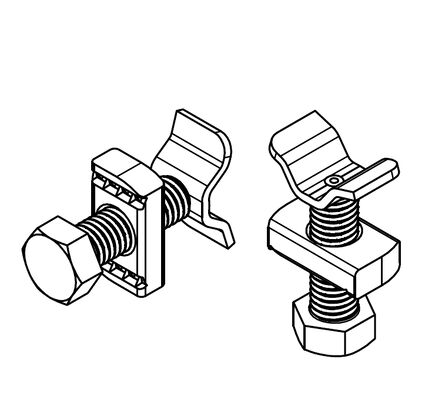 Carbon Steel Seismic Resistance Strut Channel 3/8'' Rod Stiffener