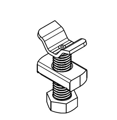 m8 m10 Cast Iron Strut V Threaded Rod Stiffer