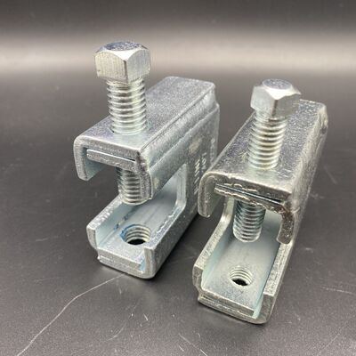 Zinc Plated Cast Malleable Iron C Clamp M12 Steel Conduit Beam Clamp