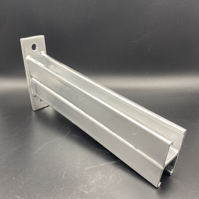 Galvanized Steel Single Bored Tunnel Bracket Double Unistrut Arm Brackets