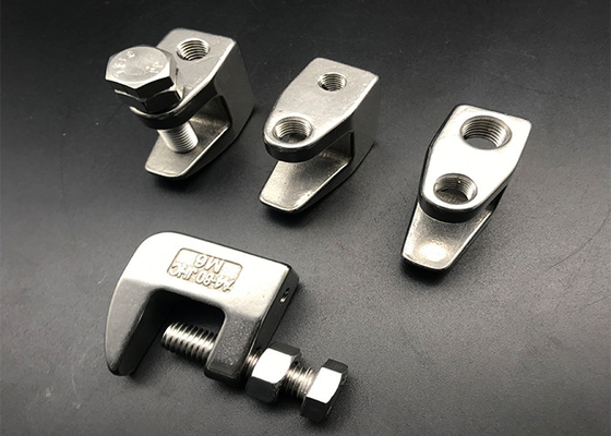 SS304 Malleable Iron Beam Clamps M8 Zinc Plated HDG Hot Dipped