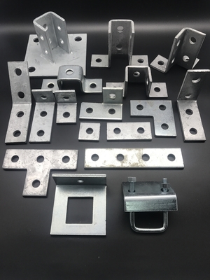 Pregalvanized Slotted Flat Plate Custom Unistrut Fitting Brackets
