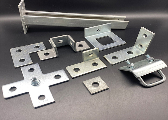 Pregalvanized Slotted Flat Plate Custom Unistrut Fitting Brackets