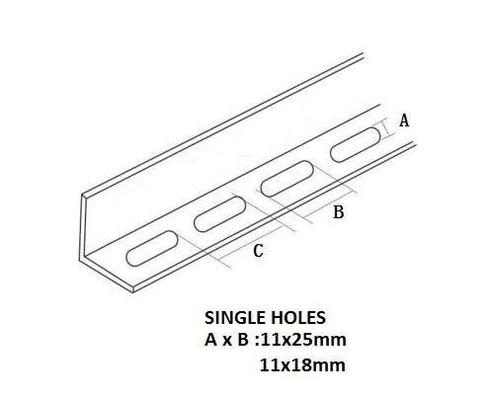 Pregalvanized Single Slotted Plain Corner Unistrut Channel