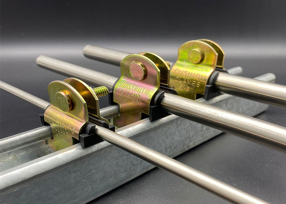 Yeallow Zinc 3/4'' 1-5/8'' Customized Strut Channel Channel Cushion Clamps