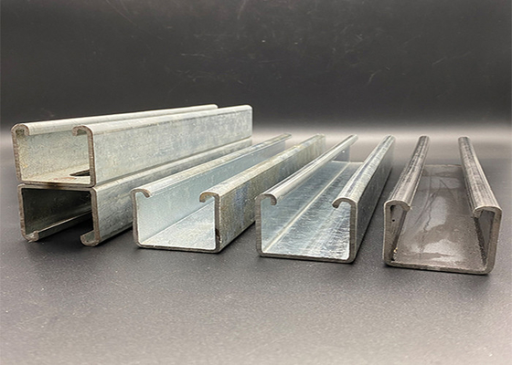 Electrical Galvanized 41x41 41x62 Slotted Plain Strut Channel