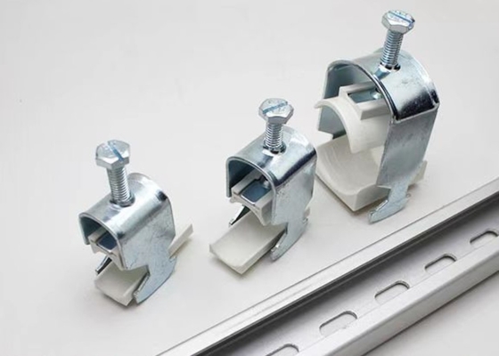 Zinc Plated Pipe Fitting Clamps Single One Piece Assembled Strut Channel Cable Clamps