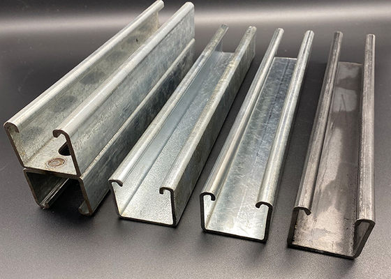 Hot Dipped Galvanized Solid 6m Strut Channel Rail