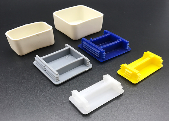 Square Shape White Black C Channel End Caps