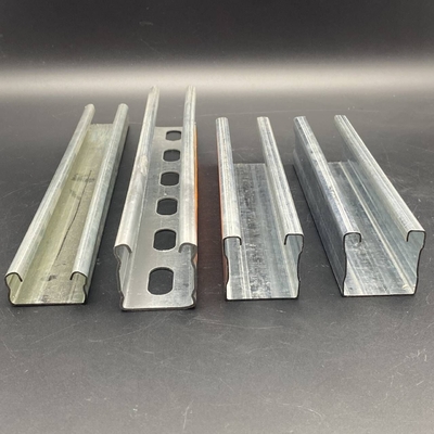 q235 Electrical Galvanized Custom Size 4141 Strut Channel with Rib