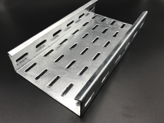 Custom Metal Steel 2400x400x1.2mm Perforated Cable Trays