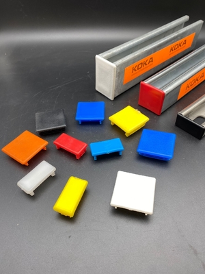 Colorful PVC P5580 41x62mm Unistrut Channel End Cap