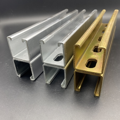 Hot Dip Galvanized 41x82 41x124 Spot Welding Double Unistrut Channel