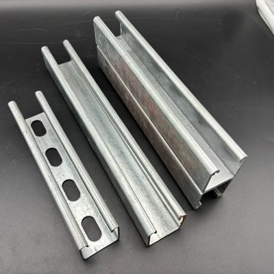 Hot Dipped Galvanzied 41x41 Slotted C Profile Strut Channel