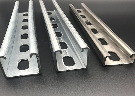 Galvanized Metal 1-5/8 Slotted Plain Unistrut Channel Rail