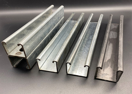 Galvanized Metal 1-5/8 Slotted Plain Unistrut Channel Rail