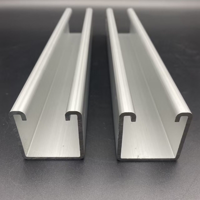 Slotted Plain Custom Aluminum 6005 Unistrut Channel