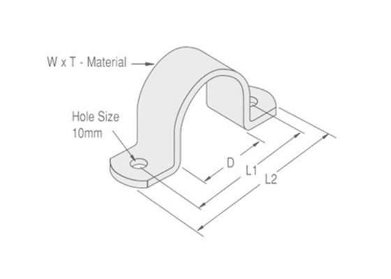 Manufacturer Pipe Saddle Clamps Cast Iron 1-1/2'' Conduit Saddle Clamp