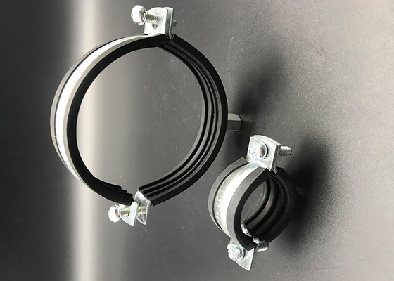 Zinc Plated Steel Rubber Lined EPDM Pipe Clamps