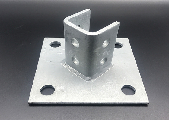 Galvanized Metal Custom Shape Strut Fitting Post Base
