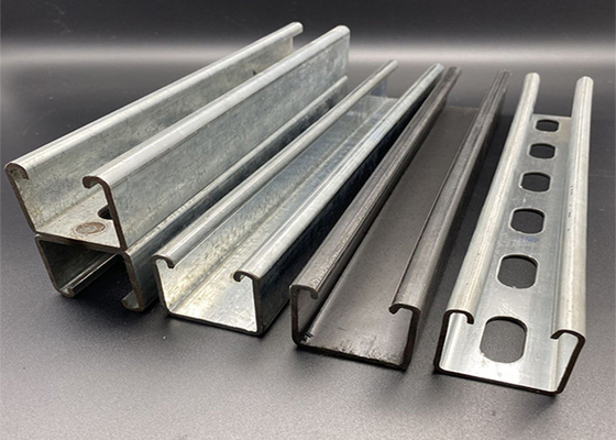 Custom Length 3m 6m Zinc Plated Perforated Unistrut Channel