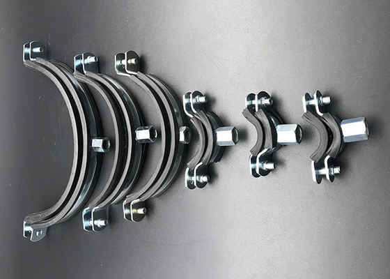 Custom Size Zinc Plated m8 m10 epdm Rubber Pipe Clamp