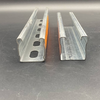 Zinc Plated Strength Unistrut Channel Slotted Plain Strut Channel with Rib