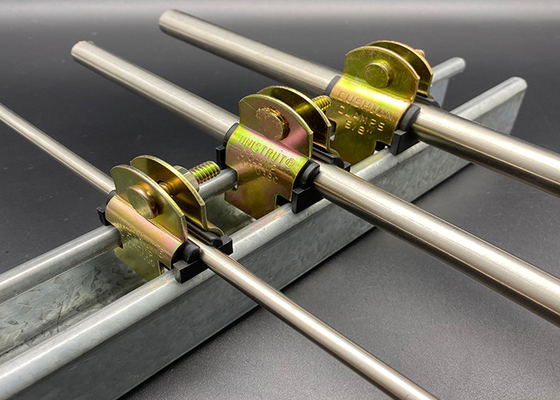 Gold Galvanized High Temperaturer Resistant Strut Insulated Cushion Clamps