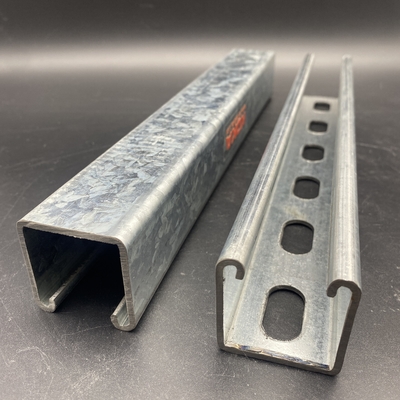 High Strength Zinc Plated Slotted Plain 41x41 41x21 Unistrut Channel