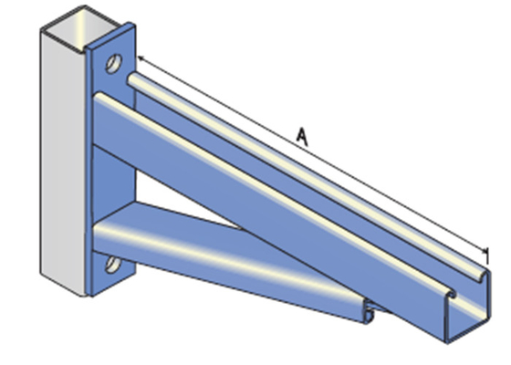 Strut Fitting Electrical Zinc Custom Size Cantilever Arms