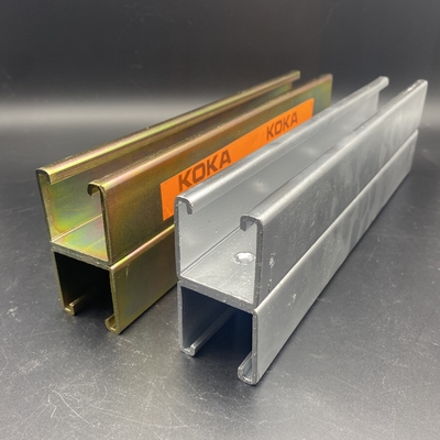 Zinc Plated 3m 6m Spot Welding Double Unistrut Channel