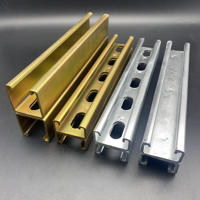 Hot Dip Galvanized Back to Back Slotted Plain Unistrut Channel