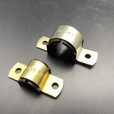 High Temperature Resistant Yellow Zinc Omega Cushion Clamps