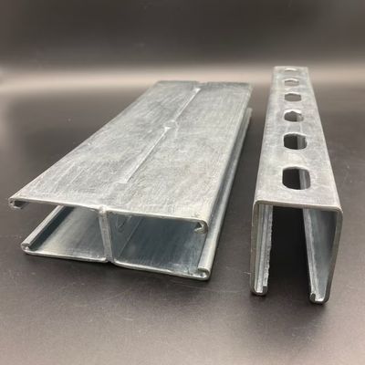 Heavy Load Zinc Plated 3m 6m Double Unistrut Channel
