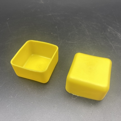 Yellow PVC Rubber 41x41 C Channel Over End Cap