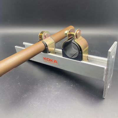 Custom Sizes Gold Zinc Stainless Steel SS304  SS316 Omega Saddles Rubber Cushion Tubing Pipe Strut Clamps cush a clamps