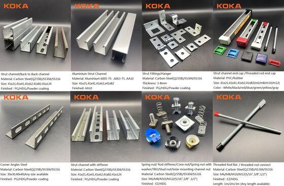 Manufacture Strut Fittings Bracket Cable Tray Arm Stainless Steel Hot Dip Galvanized