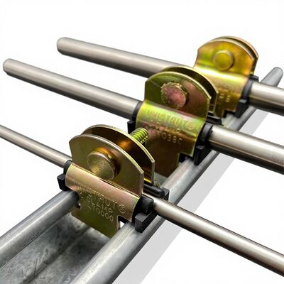 Gold Galvanized Custom Size Pipe Cushion Clamp for Channel