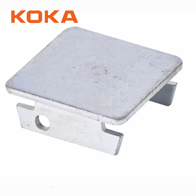 Custom Size Galvanized Steel 41x41 Channel End Cap