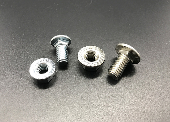 Electric Zinc Hex Flange Lock Nut M8 Shank Wheel Nuts SS304