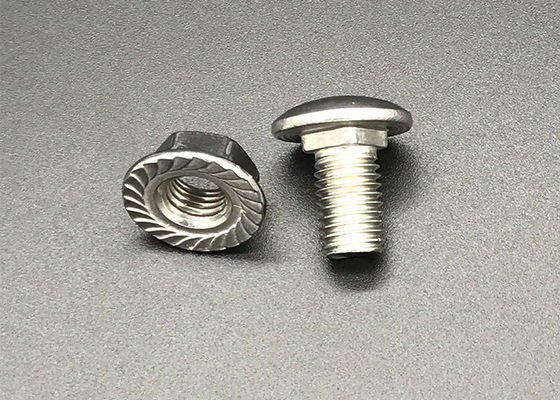 SS316 Stainless Steel Shank Bolt Nut Flange M8 Zinc Plated
