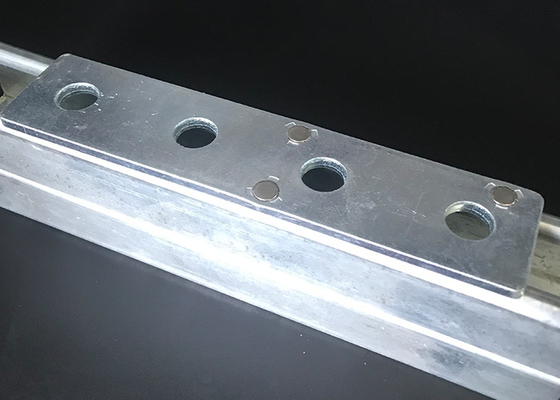 HDG Four Hole Strut Channel Fittings M8 6mm Strut Splice Plate