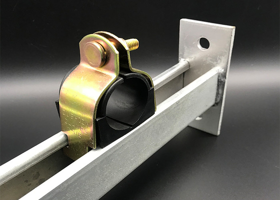 Gold Electro Strut Cushion Clamps Ss304 Unistrut Pipe Clamp Galvanized