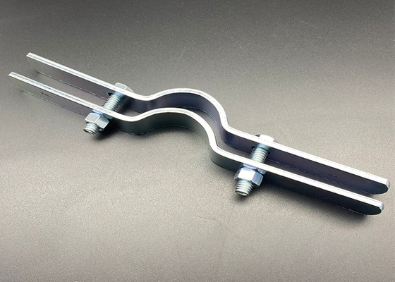 HDG Hanger Riser Pipe Clamp Sz3/8 Inch Heavy Duty Pipe Hangers Ss316 Powder Coated